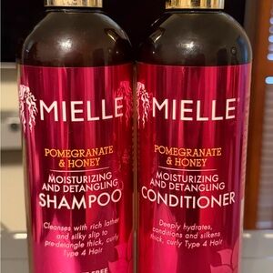 Mielle Organics Pomegranate & Honey Shampoo & Conditioner Set 12 fl oz NEW